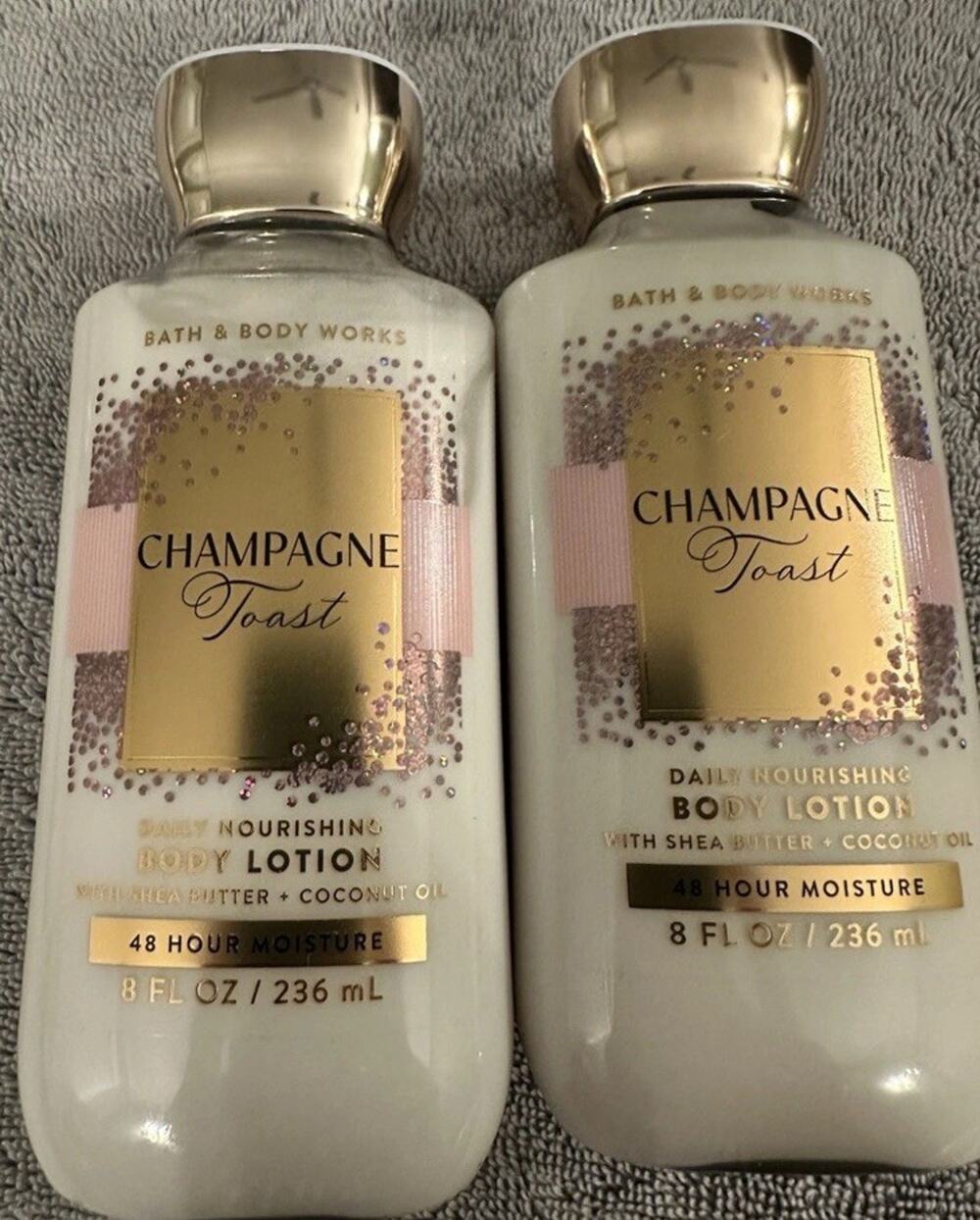 Bath & Body Works CHAMPAGNE TOAST Set Of 2 Bottles BODY LOTION Moisturizing